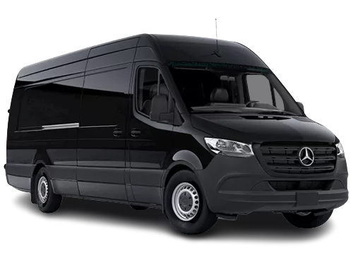 14 Passengers Mercedes Sprinter Van for luxury chauffeur transportation in Dallas