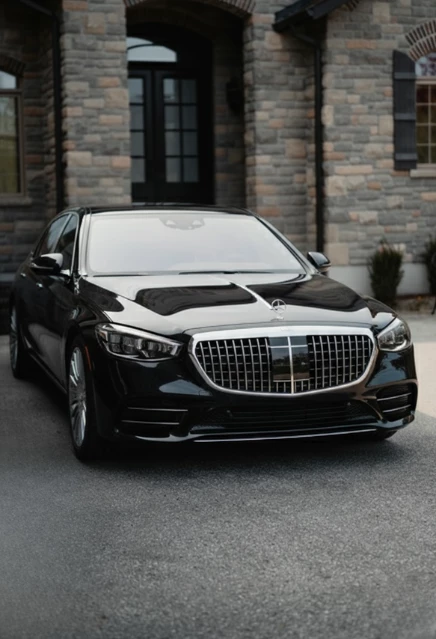 A black premium sedan